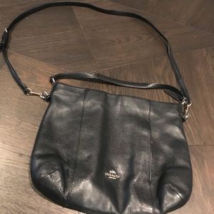 Coach leather women’s messenger bag (black)